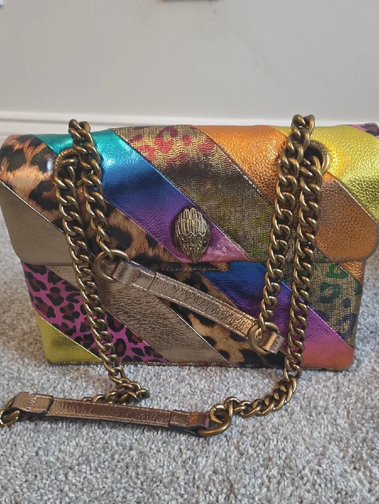 Kurt Geiger Colorful Patchwork Chain Crossbody - Picture 1 of 5